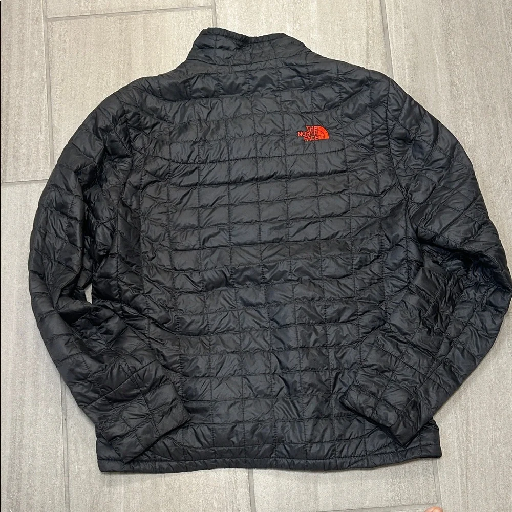 The North Face Thermoball Quilted Jacket with Orange Accents, men’s large
